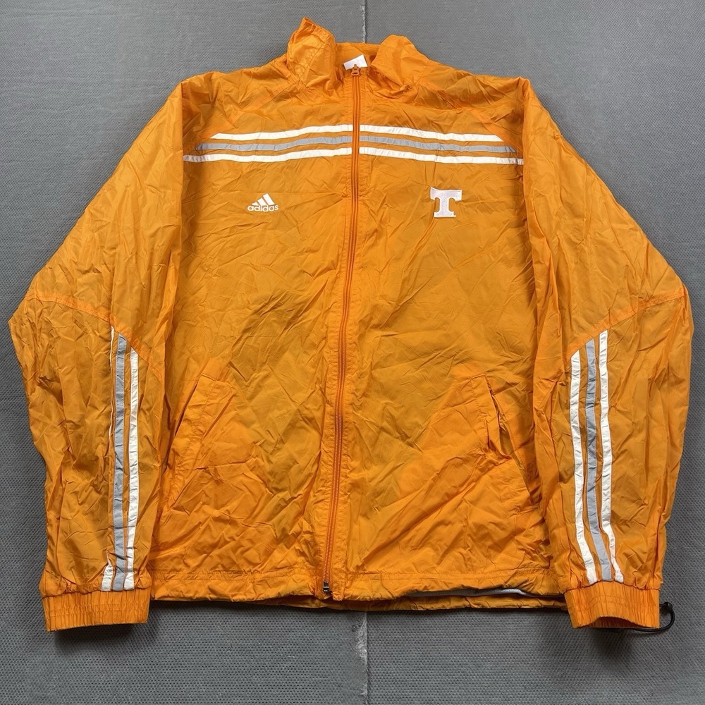 Vintage Adidas Tennessee Volunteers Windbreaker Jacket Mens XL‎ Vols Full Zip